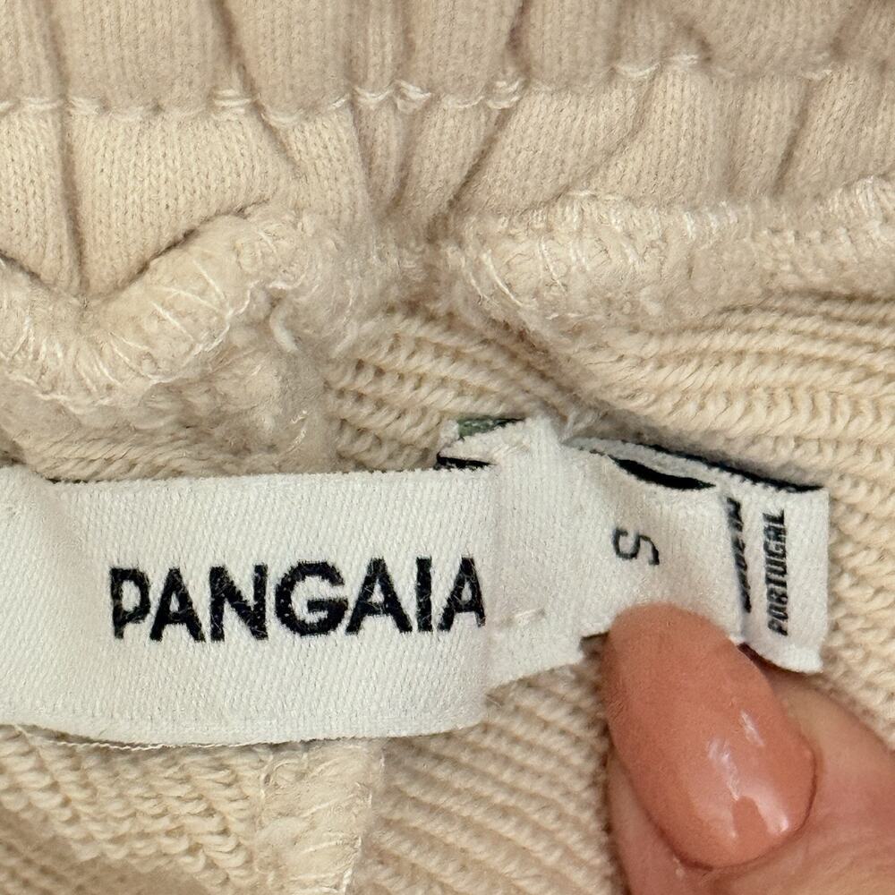 Pangaia Shorts Womens S Beige Organic Cotton Sweatshorts Drawstring Lounge READ! - Picture 9 of 12